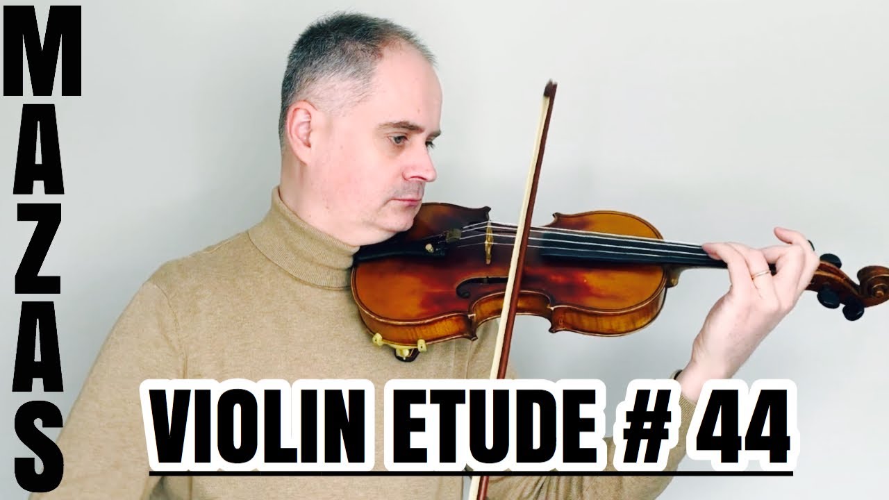 J.F. Mazas Violin Etude no. 44 / op. 36 Book 2 by @Violinexplorer