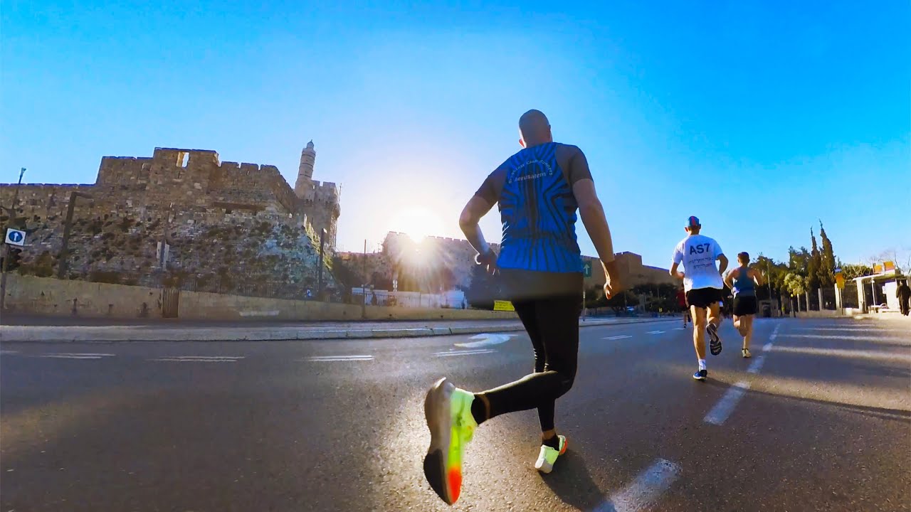 Jerusalem Marathon 2023 | The Complete Half Marathon Course | Insta360 X3 video