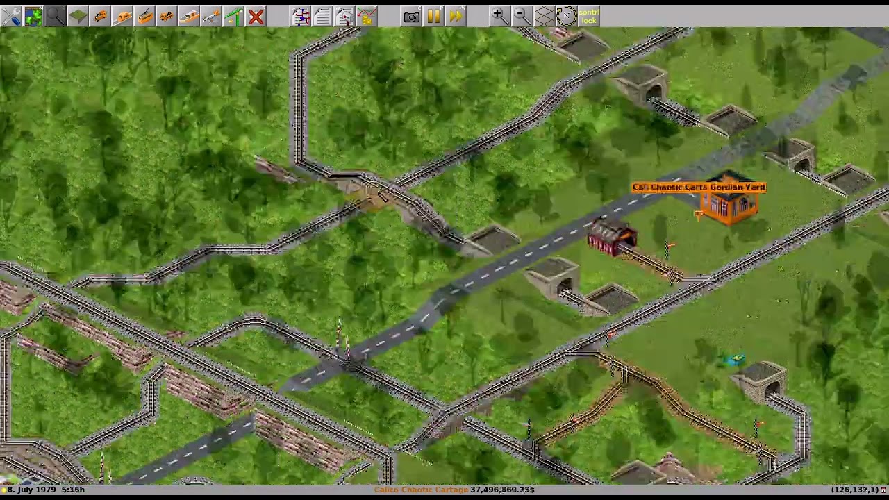 Simutrans DT1969 MAX Chaos Game Ep18 the Canal worked after all and trash runs and useless rails