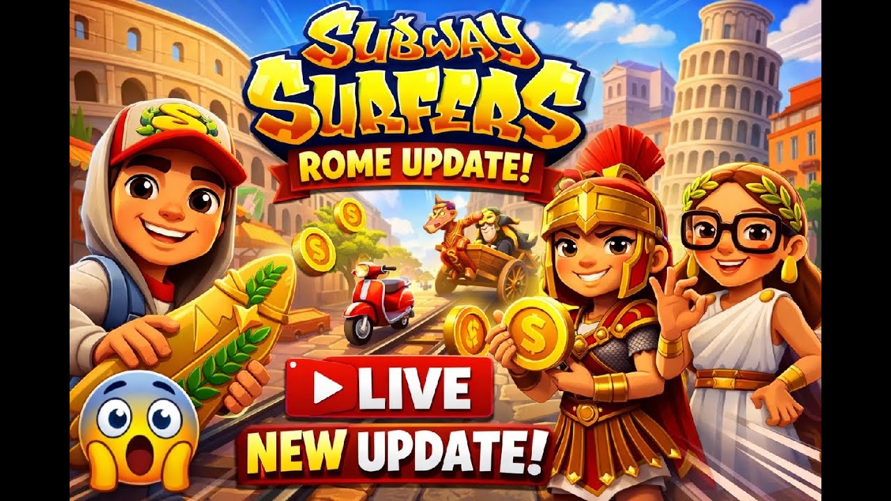 🛑#26 😱    | Subway Surfers rome new update 1 life challenge   | #live #subwaysurfers