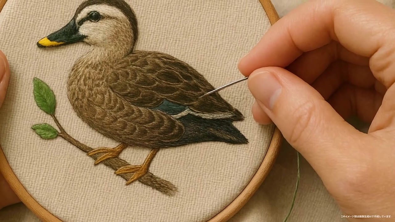 野鳥の刺繍：趣味を活かす【野鳥FM】