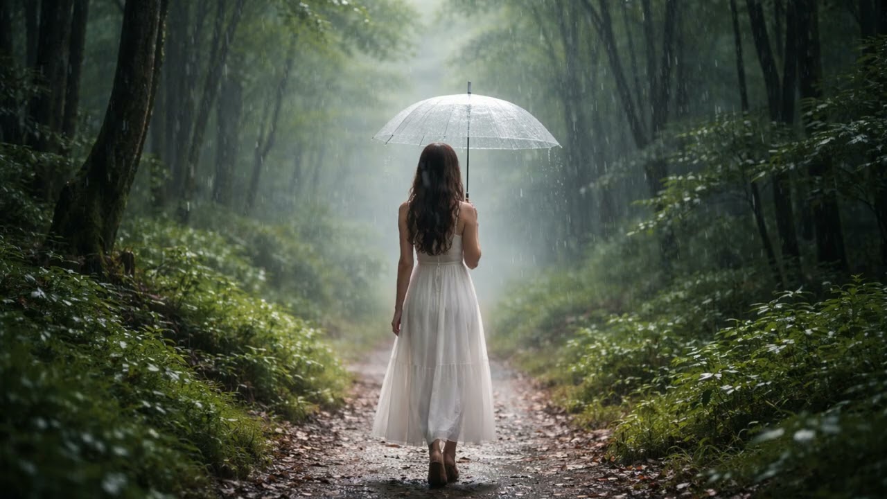 Rain Sounds For Sleeping ASMR - 99% Instantly Fall Asleep With White Noise Heavy Rain & Thunderstorm