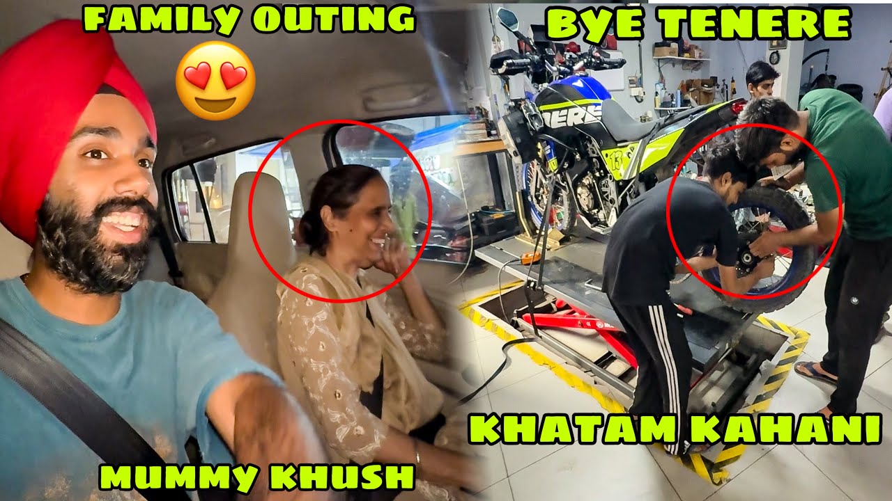 itne time baad Family Outing par nikle 😍 Mummy Khush❤️ apke kehne par Tenere ko BYE kar diya 😫