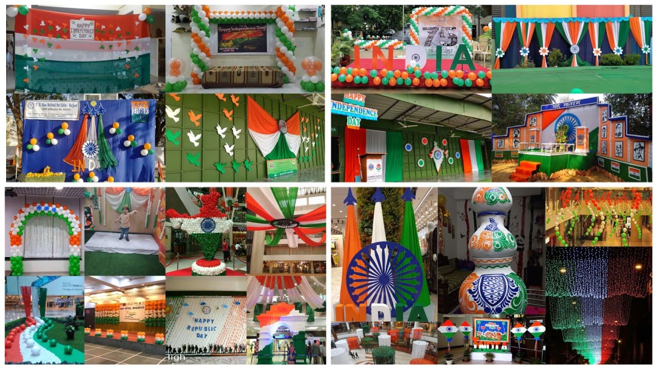 independence day inspired decoration ideas at home/easy stage decor इंडिपेन डे डेकोर घर पर/#15august