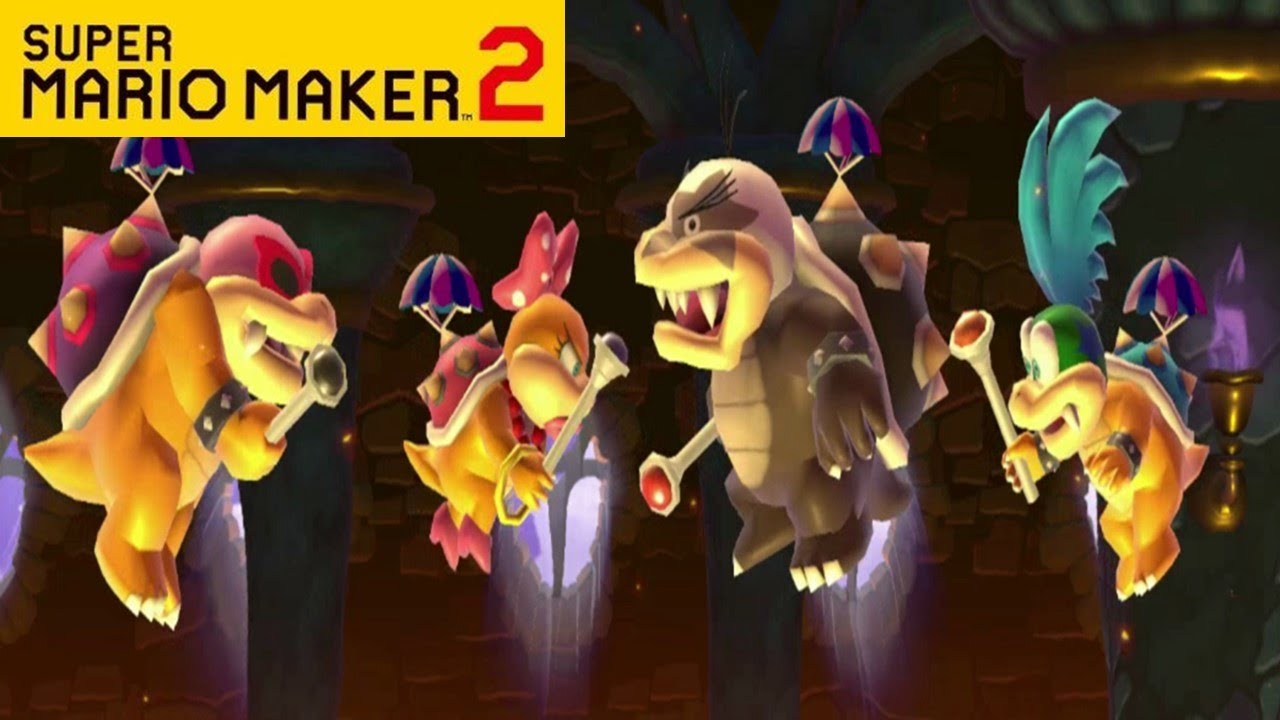 SUPER MARIO MAKER 2 - KOOPALINGS BOSS RUSH STAGES [Nintendo Switch]