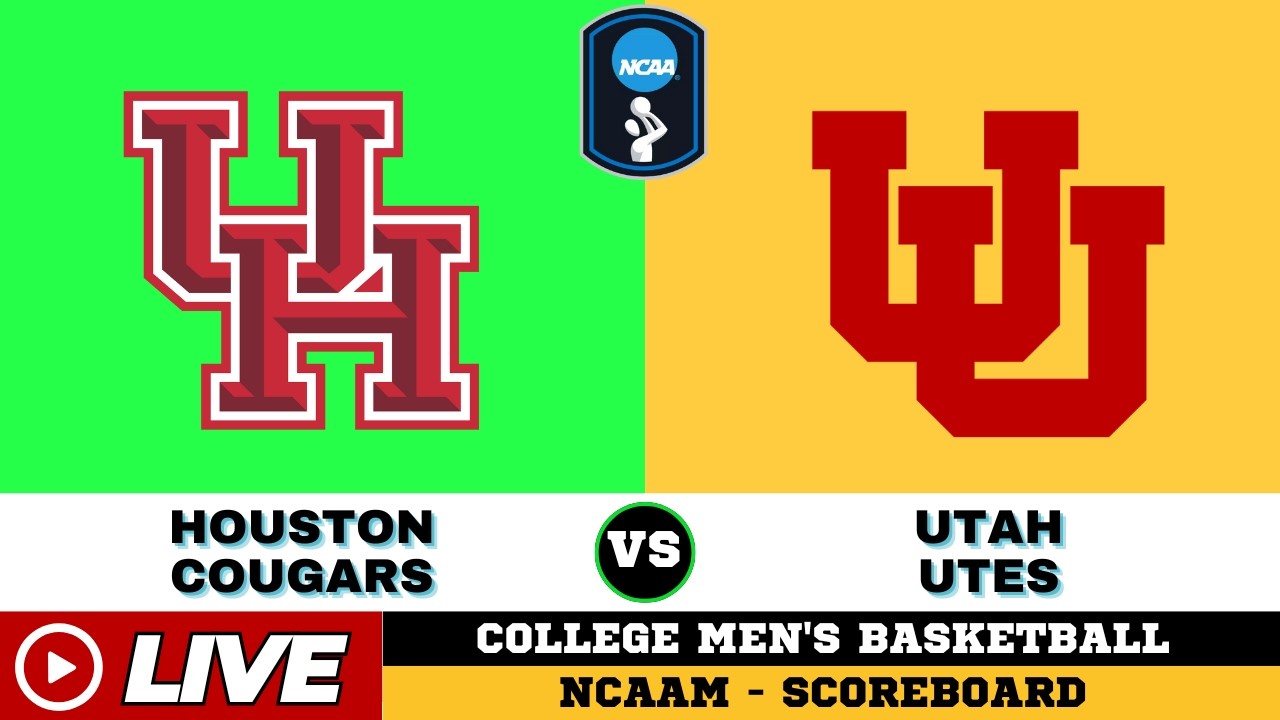🔴LIVE : Houston Cougars Vs Utah Utes | NCAAM 2026 | NCAAM Live SCOREBOARD
