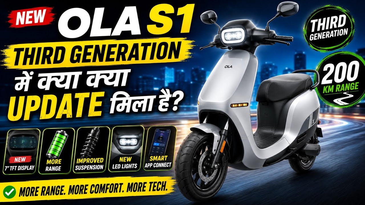 OLA Electric Scooter S1 Pro 3rd Generation 2026 || 4Kwh Battery 200Km Range Full Review 