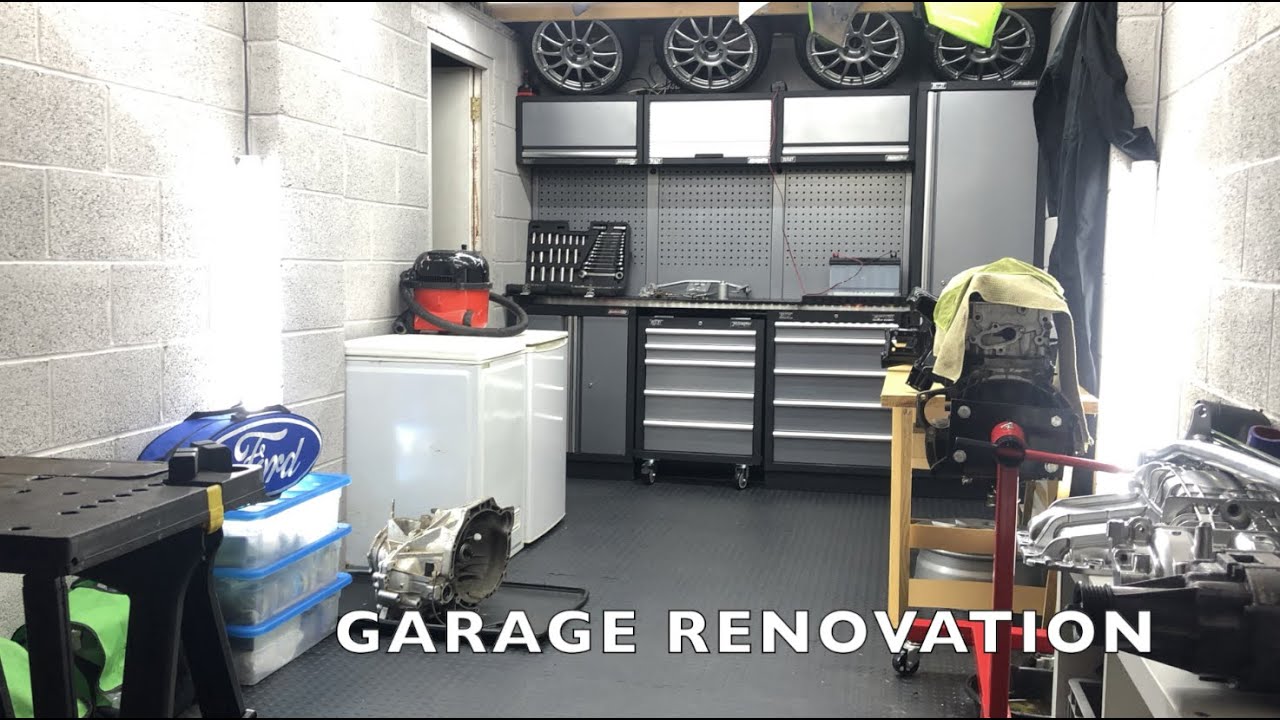 Rebuilding a Rally Car - Part 20 - DT TV- S1600 - GARAGE RENOVATION, FLOORING & SEALEY CABINETS