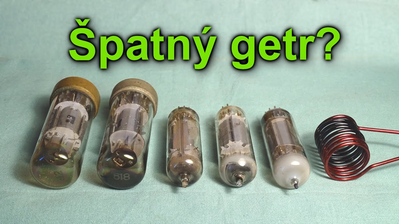 Bílý getr, špatné vakuum elektronky