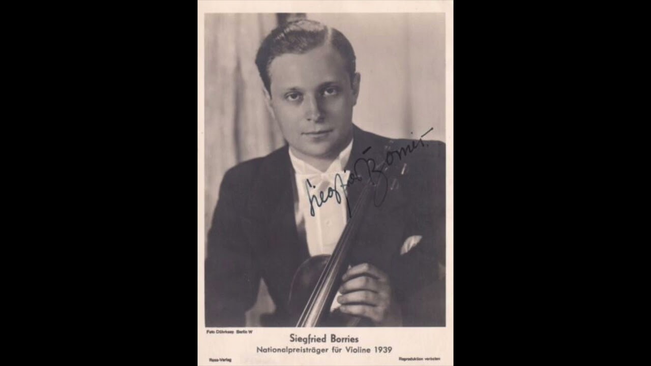 Siegfried Borries, Bruch Concerto #1 in G minor - Prussian State Orchestra,  Fritz Zaun