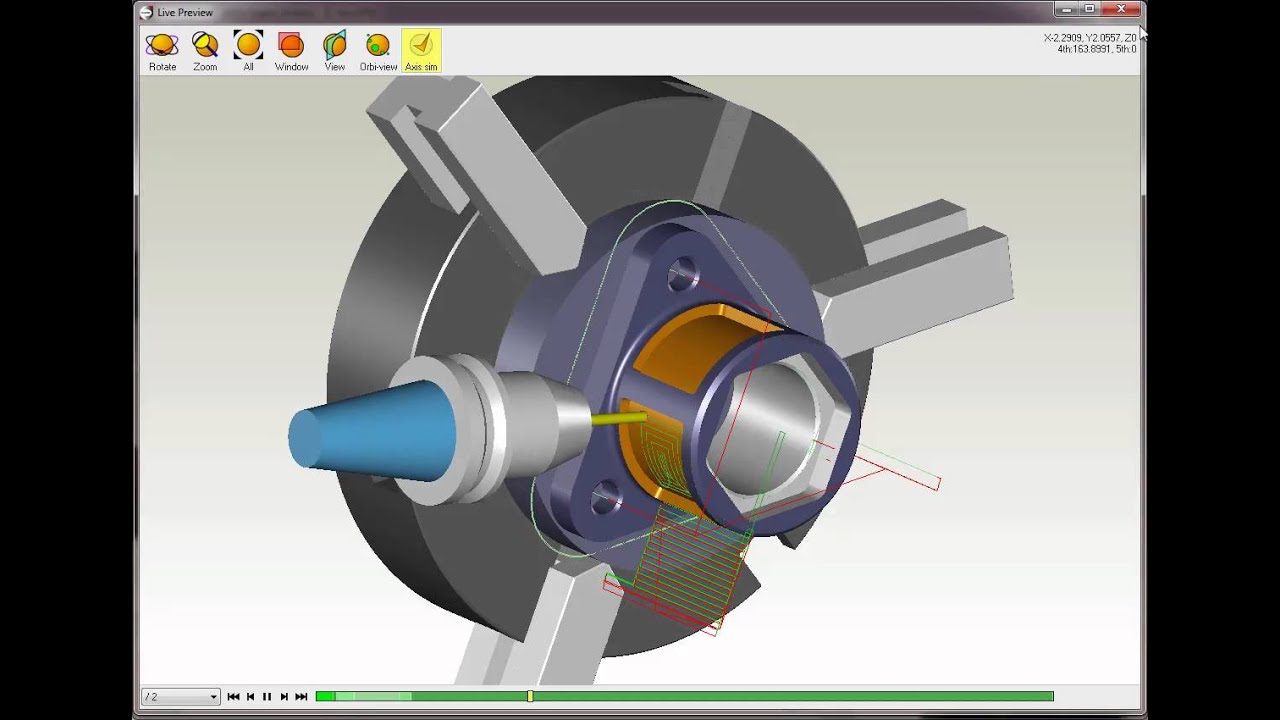 OneCNCXR5 Lathe Multi-Axis C Y B (CYBTurn)