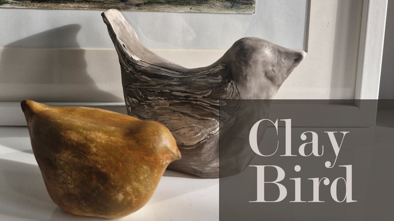 Easy air dry clay bird