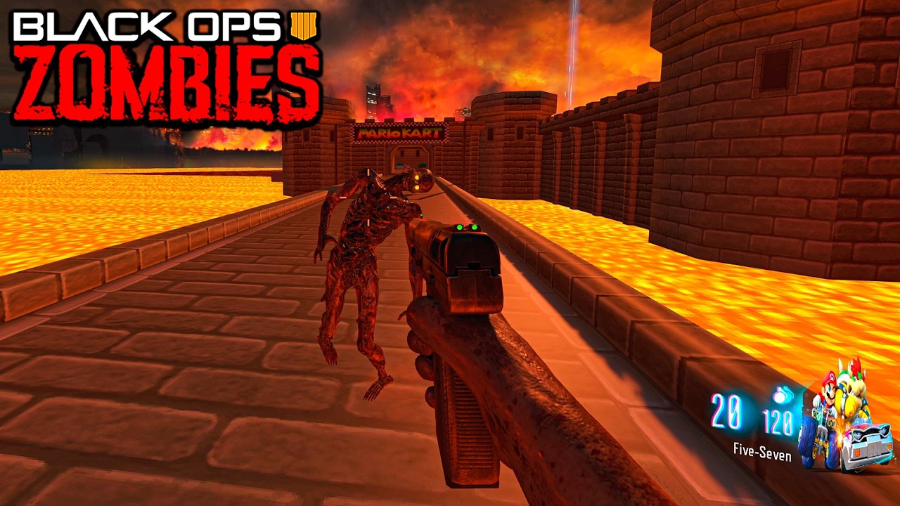BLACK OPS 3 ZOMBIES: N64 BOWSER'S CASTLE GAMEPLAY (CUSTOM MAP)
