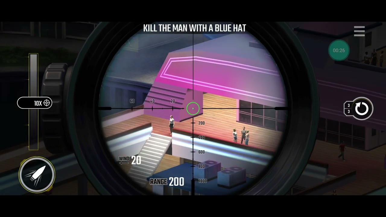 Pure Sniper - Z5 - Mission 16 - Blue's Cruise - Kill The Man With a Blue Hat