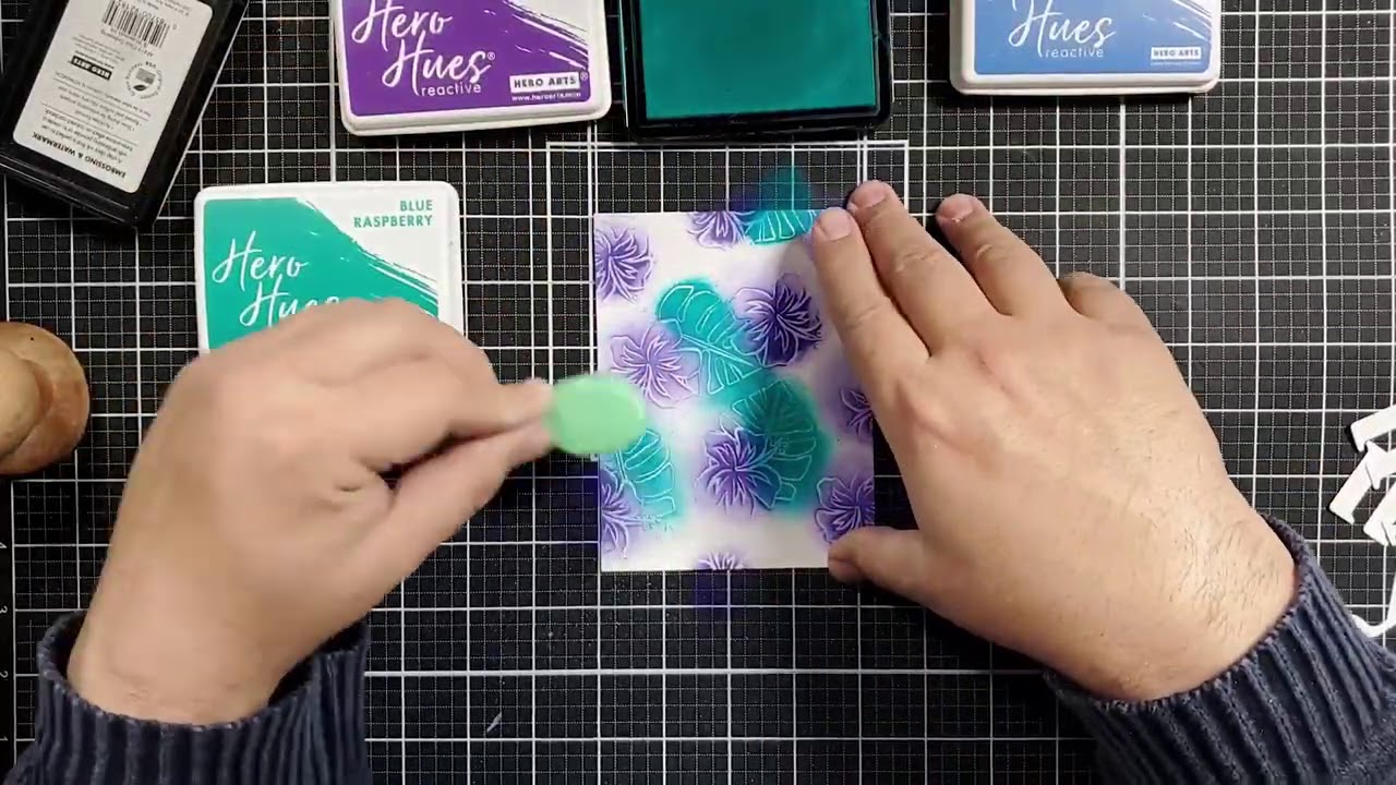 Spot Blending Technique with the Hero Arts Puzzle Fancy Die