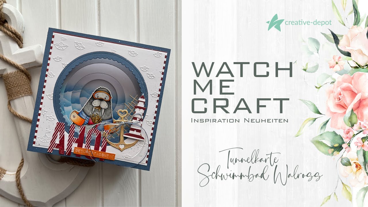 WATCH ME CRAFT | Tunnelkarte | Strandparty | Treeebird | Neuheiten Creative-Depot | Mai 2023