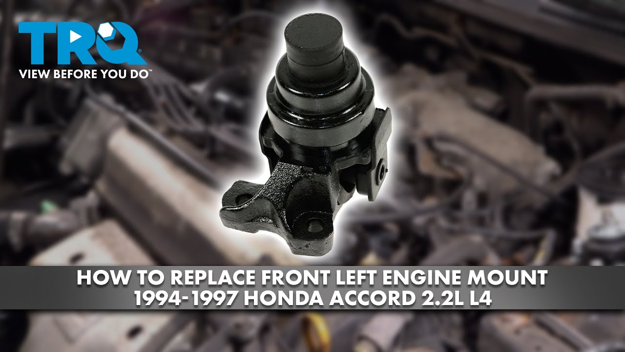 Как заменить переднюю левую опору двигателя Honda Accord 2.2L L4 1994-1997 гг.