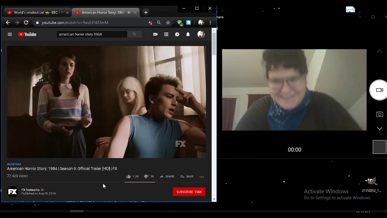 watch my obnoxious but lovable  reaction to the official ahs 1984 trailer + fanmade intros!