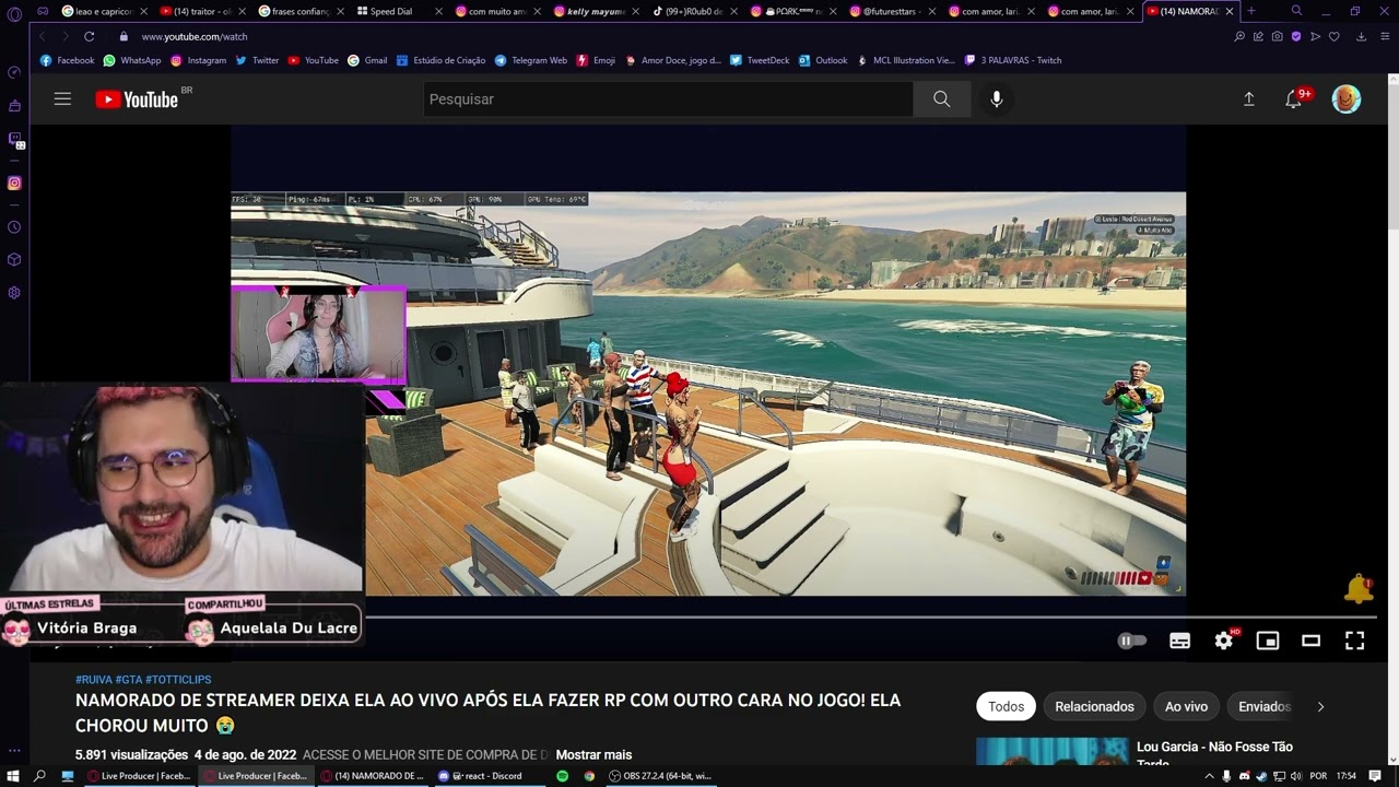 Batata reage namorado de streamer que terminou AO VIVO por causa do RP! 😱 Park Tiffany GTA RP