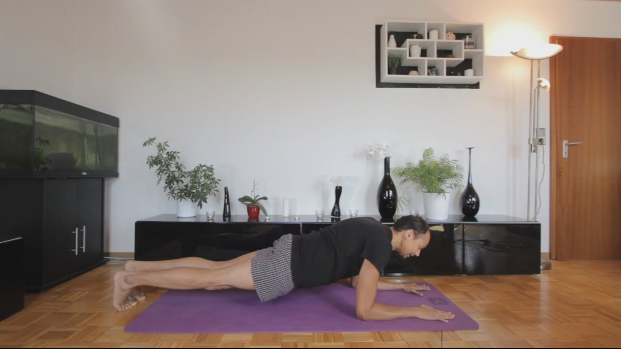 Dolphin Plank Pose (Makara Adho Mukha Svanasana) 💙