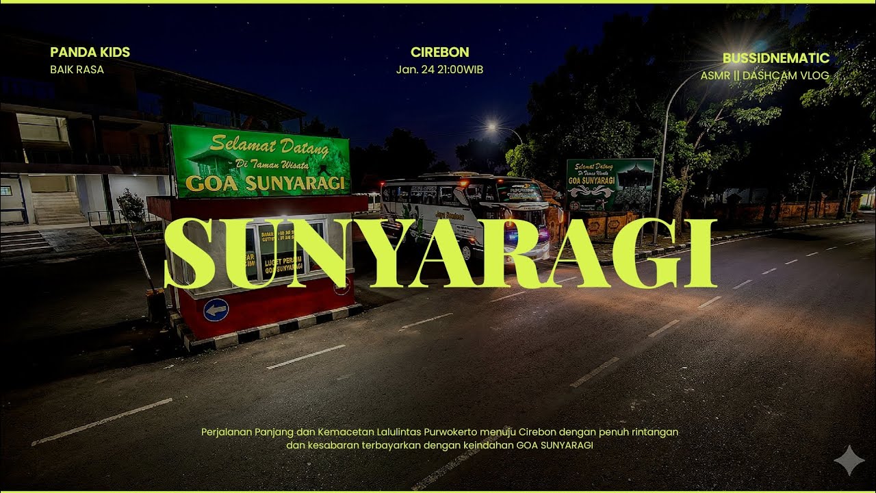 🕓Jam Segini Lalinnya Padat Banget‼️Goa Sunyaragi || Bussid || Asmr