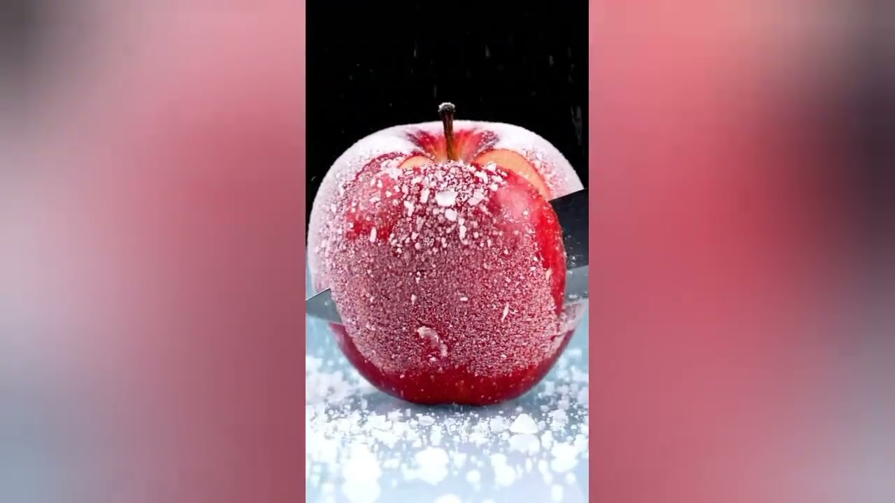 Super satisfying frozen dragon fruit ASMR CUTTING 