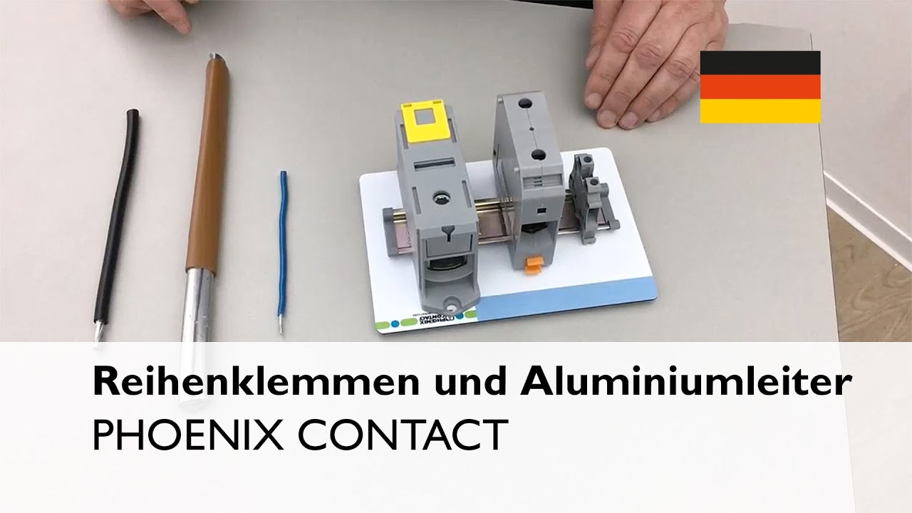 Aluminiumleiter an Reihenklemmen anschließen