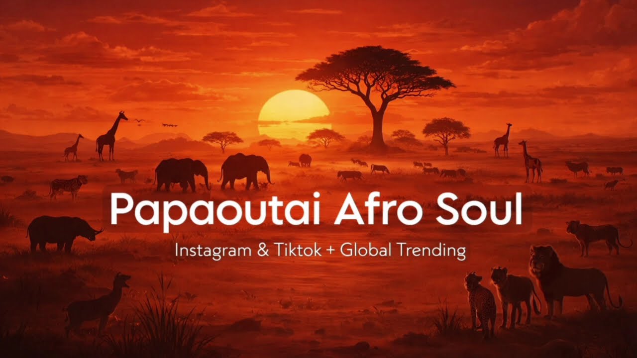 Afro Soul Vibes 🌅🦁 | Papaoutai Remix | Global Trending Music #phonk #music 