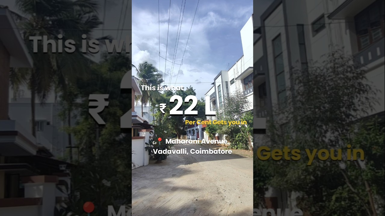 🏡 DTCP Approved North-Facing Plot for Sale in Vadavalli, Coimbatore | Maharani Avenue #property