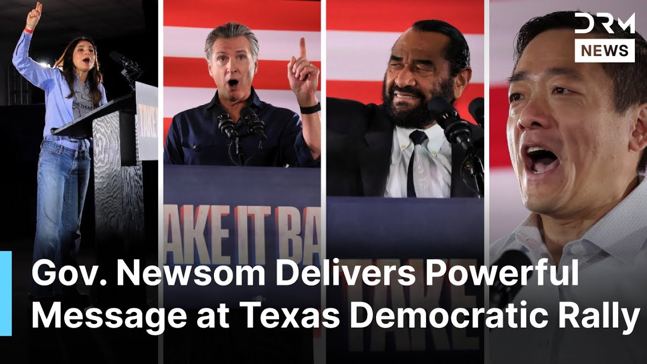 FULL SPEECHES: Gov. Newsom Delivers Bold Anti-Trump Speech in Texas | DRM News | AC1F
