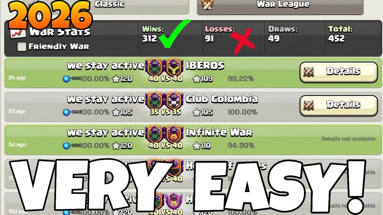TH18 NEW META Attack Strategy 2026 💥 Easy 3 Star with Ice Throwers + QC (Clan War Guide)