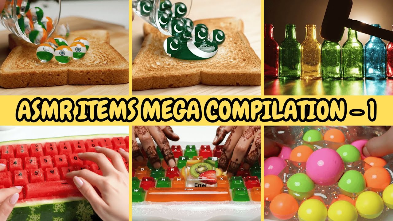 Random ASMR Mega Compilation 1 &ndash; Relaxing & Satisfying Sounds from Everyday Items | ASMR Items