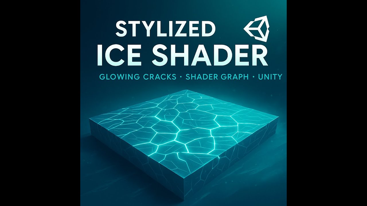 Stylized Ice Floor Shader with Cracked Glow Effect - Unity Shader Graph