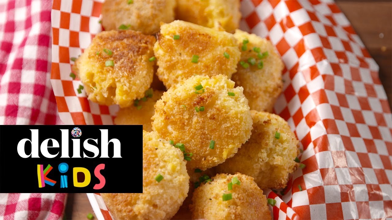 Mac & Cheese Bombs | Delish Kids + No Yolks