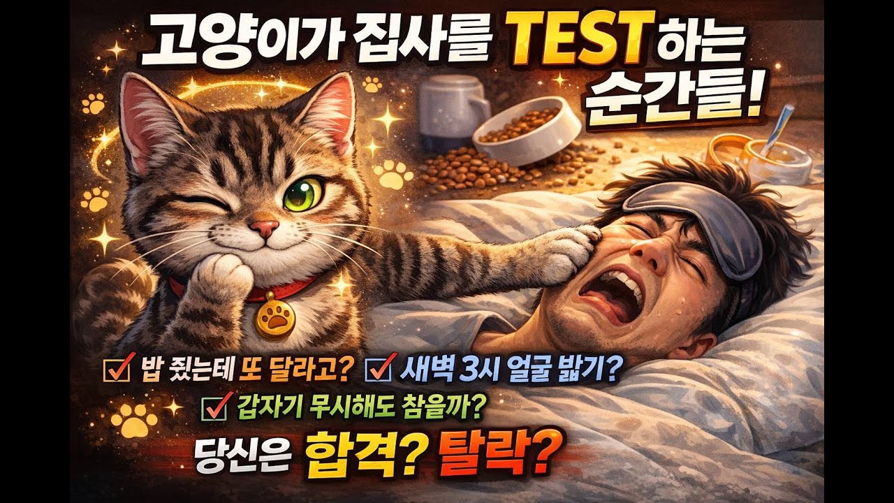 고양이가 집사를 테스트하는 순간들 – 당신은 합격일까, 탈락일까