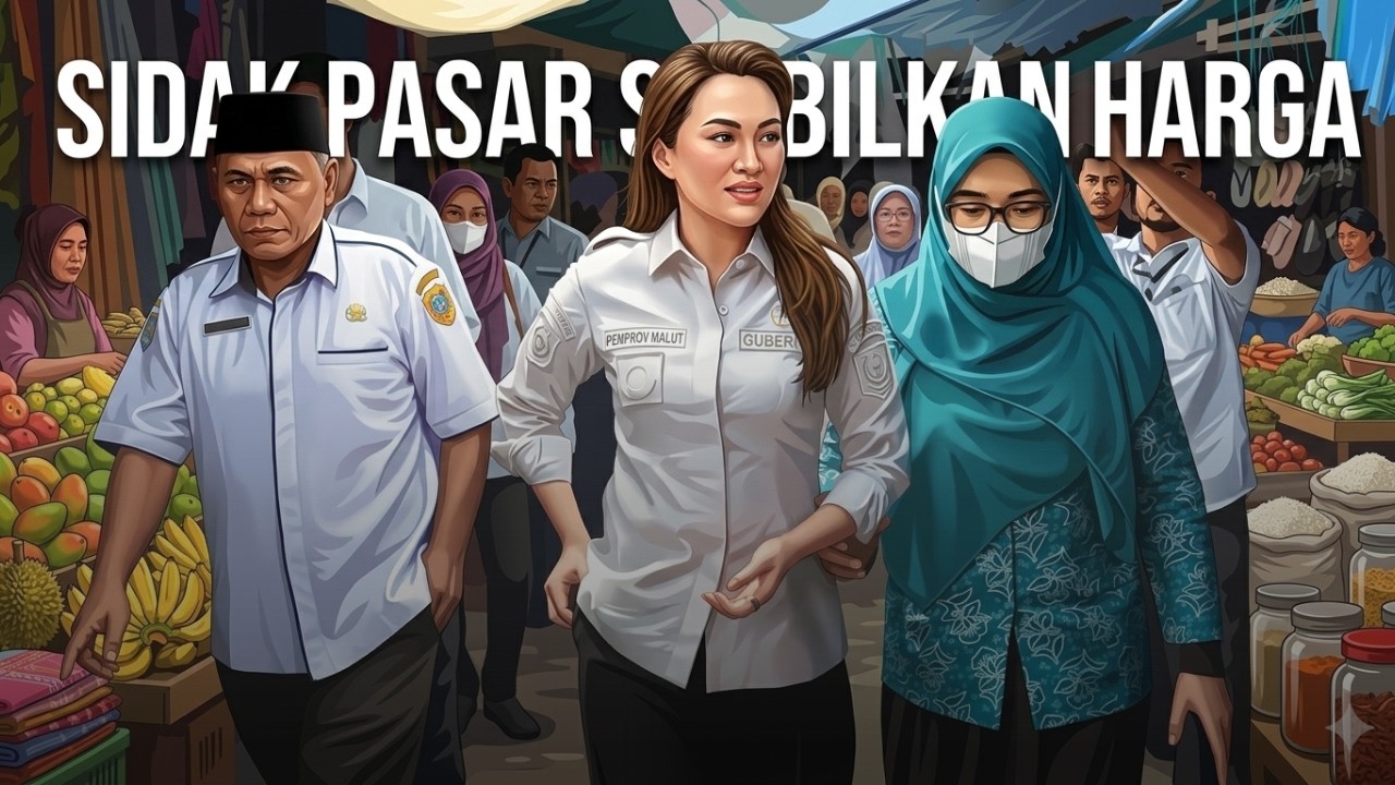 GUBERNUR SHERLY SIDAK PASAR STABILKAN HARGA PANGAN JELANG LEBARAN #sherlytjoanda #malukuutara
