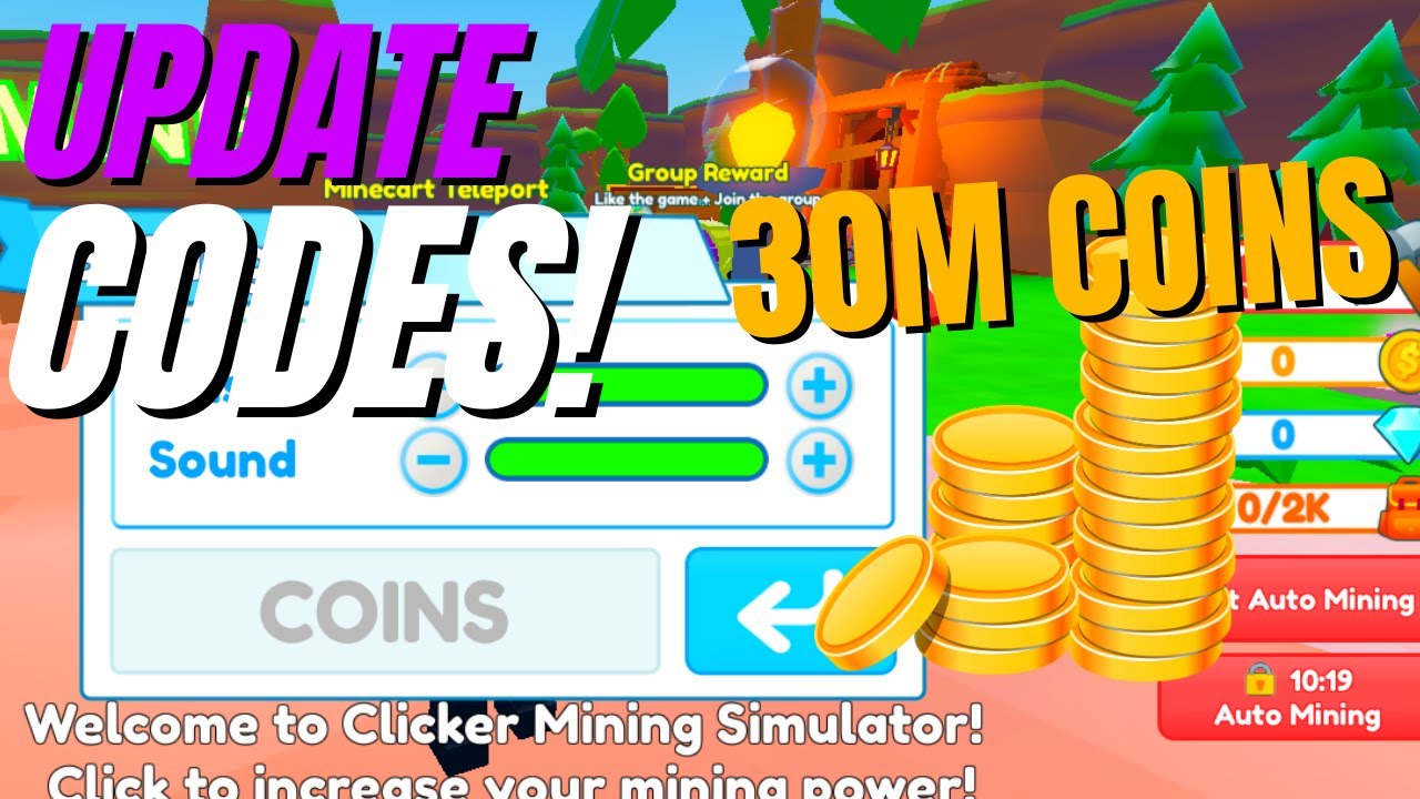 *NEW* UPDATE! COINS* CODES* [🔥NEW]Clicker Mining Simulator ROBLOX