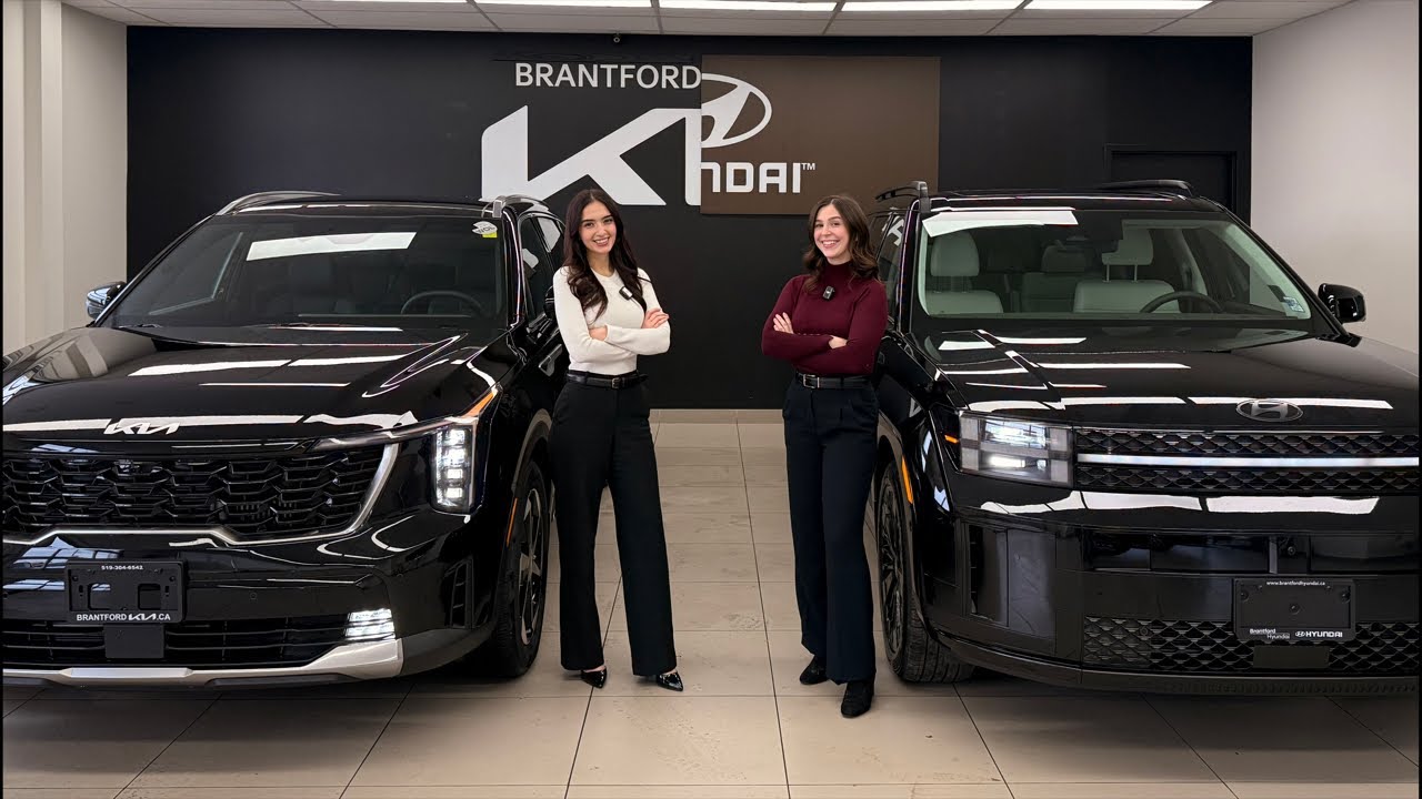 Гибрид Kia Sorento 2026 года против Hyundai Santa Fe! Сравнение топовых комплектаций