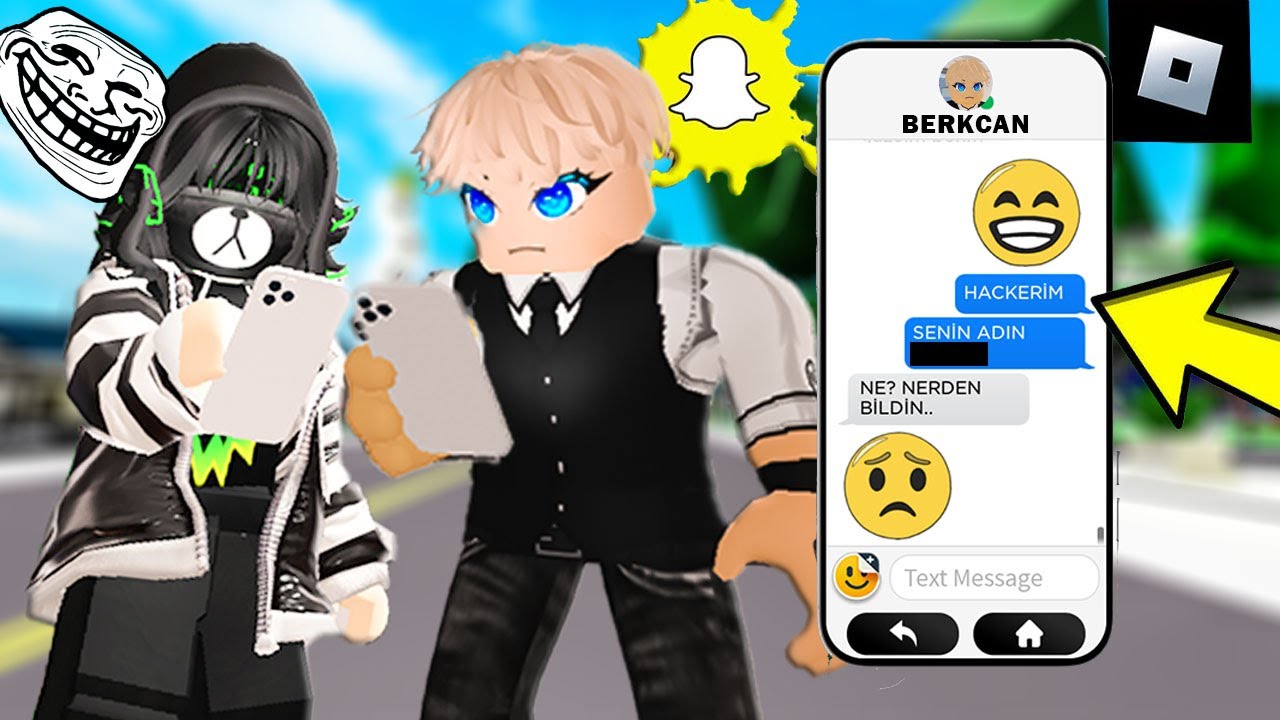 Roblox SNAPCHAT'TE BERKCANI TROLLEDİM😂Sigma Oldu😂(Roblox LifeTogether 🏠 RP)