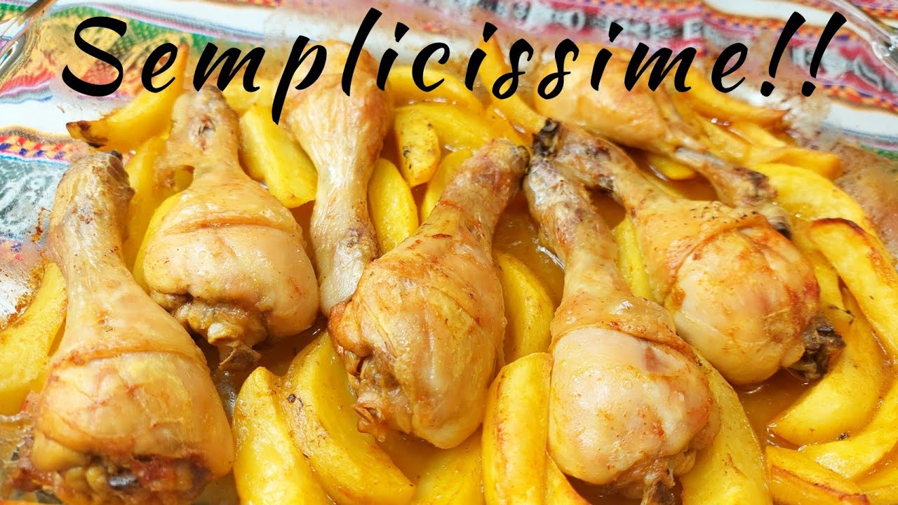 COSCE DI POLLO AL FORNO alle SPEZIE (zenzero, aglio,Curcuma paprika limone 🍋)