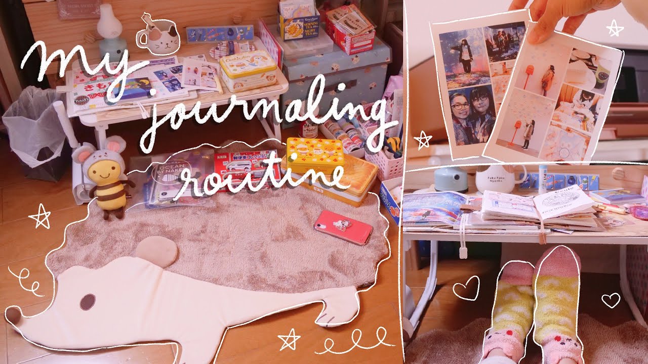 How I Journal & Relax 🍵(+ how to print photos for journaling) | My Journaling Routine | Rainbowholic