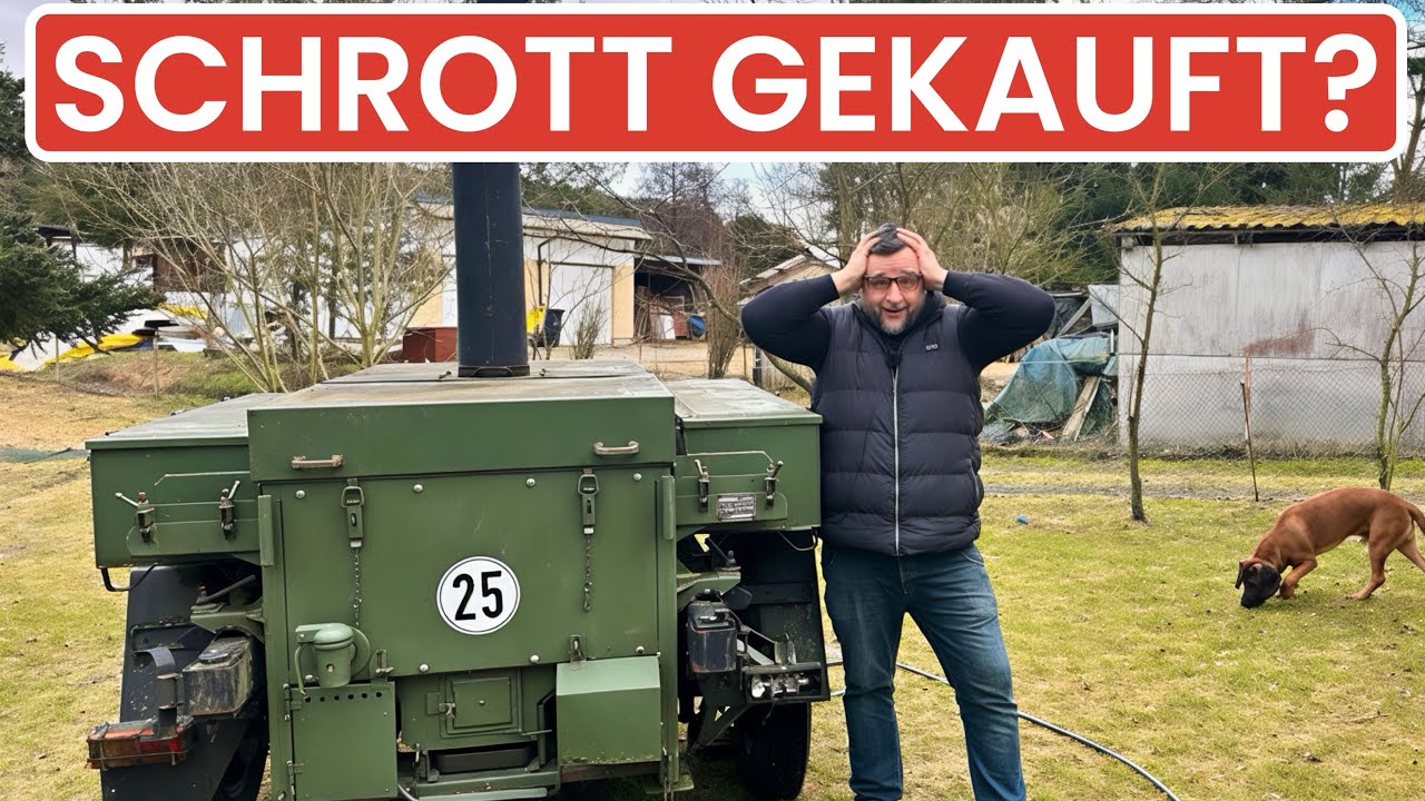 NVA FELDKÜCHE gekauft. Nur noch Schrott nach 40 Jahren? --- Klaus grillt