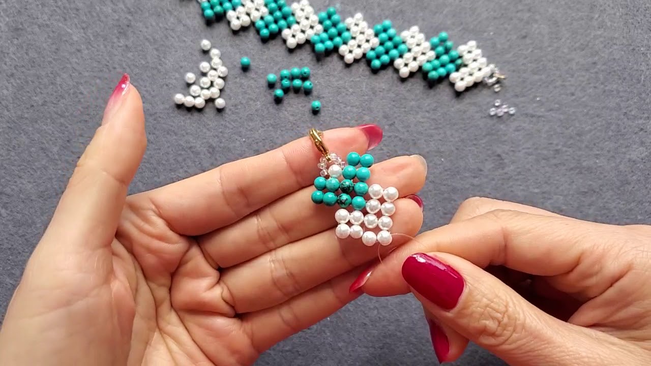 DIY手工串珠  心型手链编织DIY/  DIY bracelet