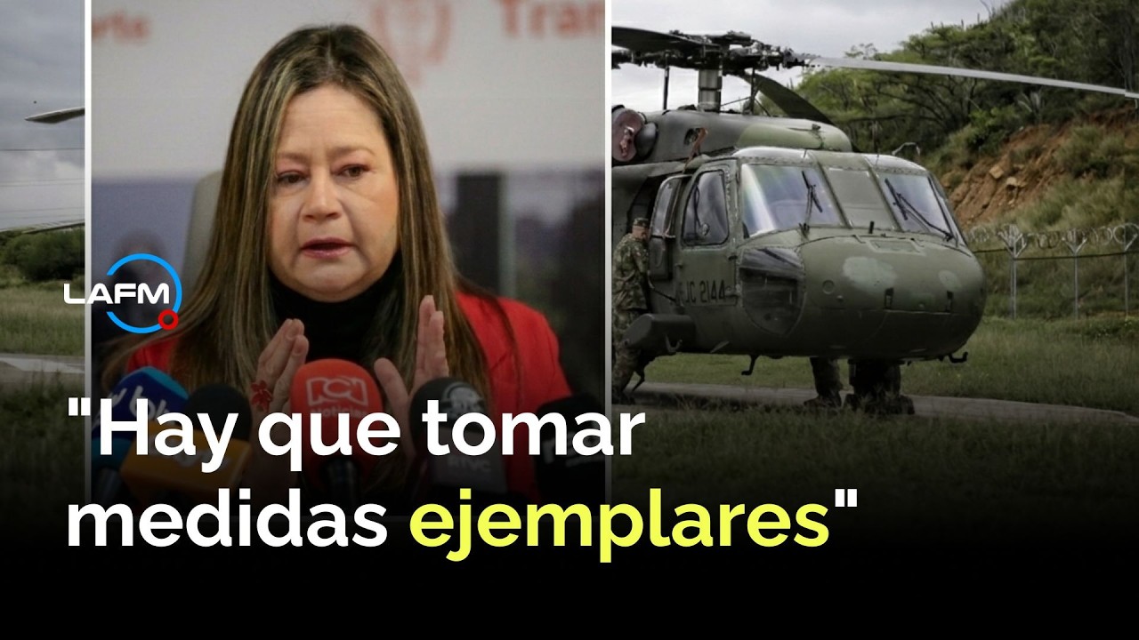 Helicóptero militar en El Dorado: la ministra dice que espera informe antes de señalar culpables