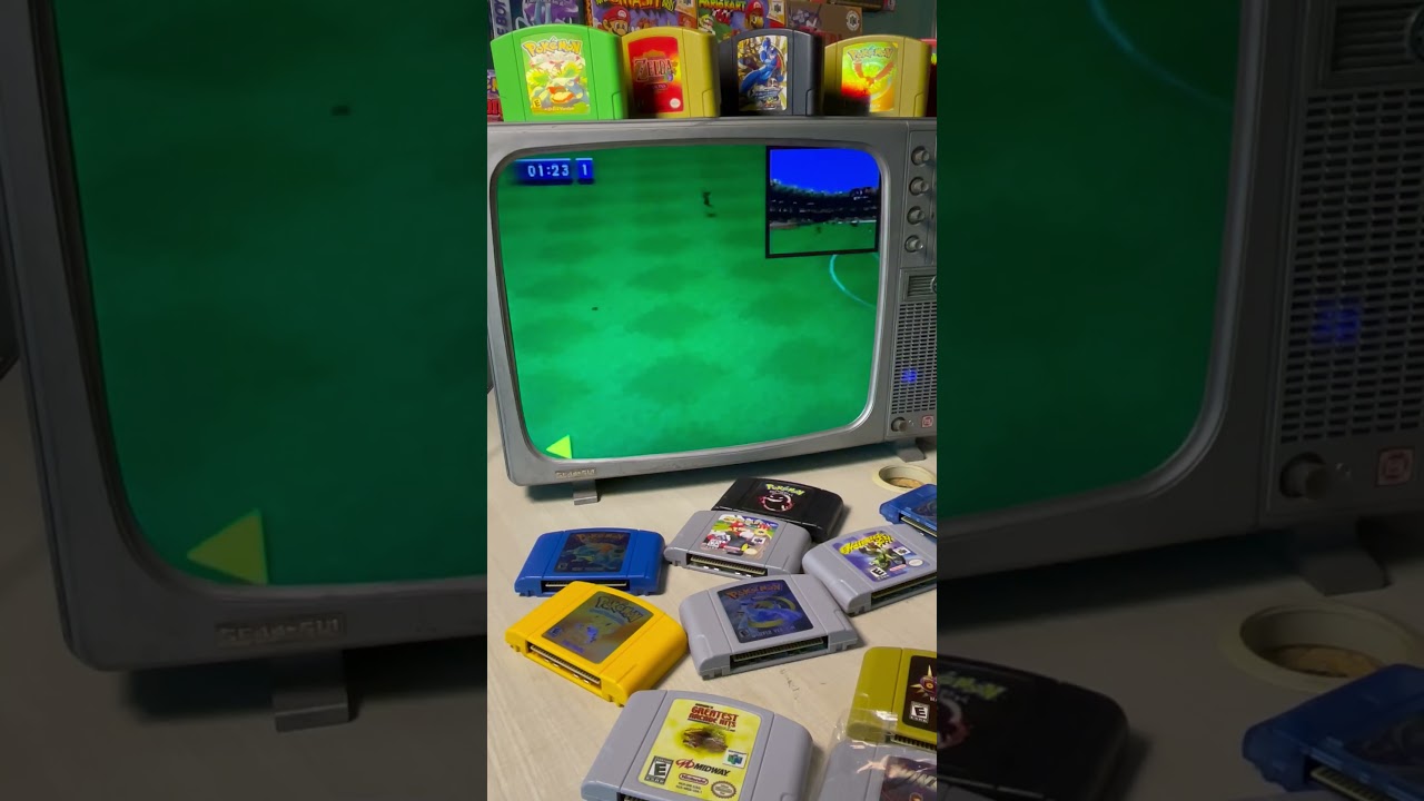 Nintendo N64 console game -- FIFA Soccer 64 #retrogaming #nintendo #n64 #shorts #videogames #retro