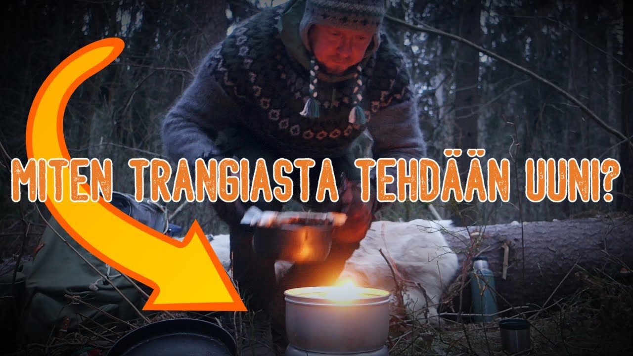 Mies, Trangia ja Nachovuoka | TEHDÄÄN TRANGIASTA UUNI! | Retkiruoka Vinkki