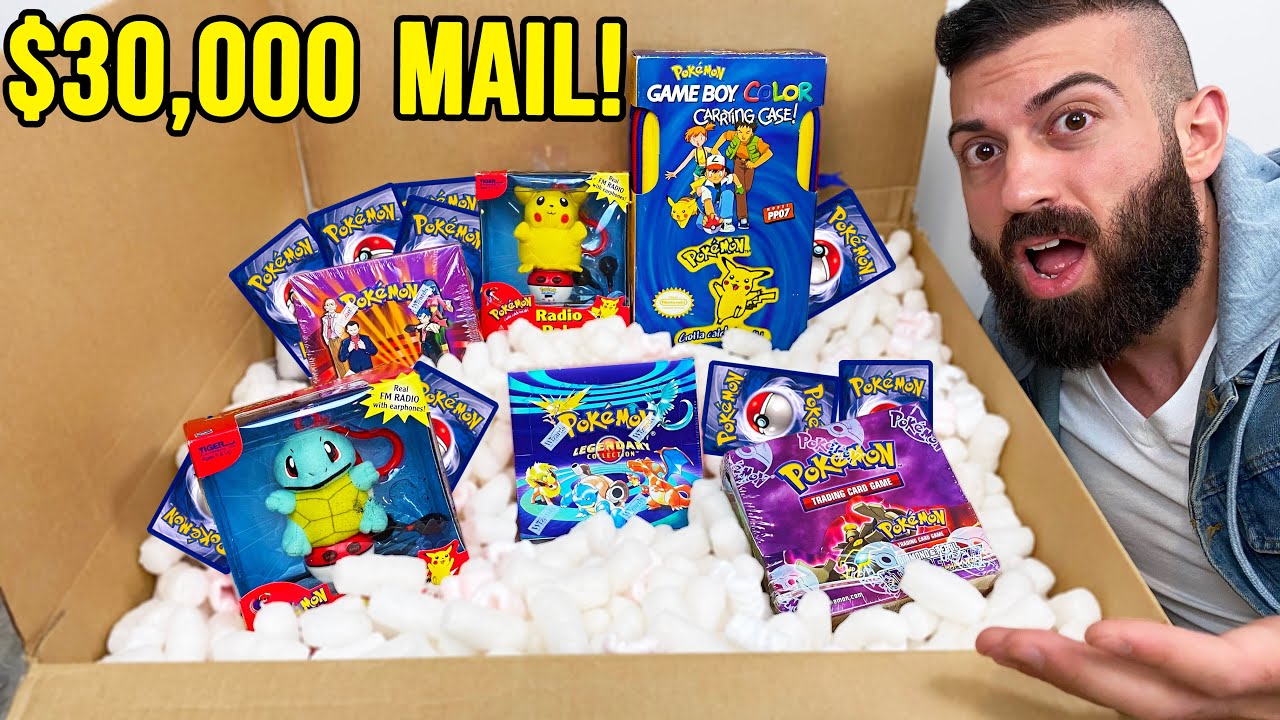 THE MOTHERLOAD IS HERE! / $30,000 VINTAGE POKEMON CARDS UNBOXING!