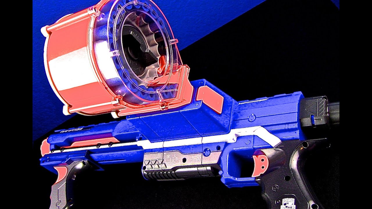 Nerf Guns Review! Nerf N-Strike Elite Rampage Blaster. Blast 2 darts ar once! (Part 1)