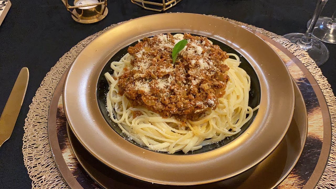 معكرونة بولونيز🌸 les pâtes bolognaises ، مذاق هاائل  مثل  المطاعم و بطريقة بسيطة  🌸