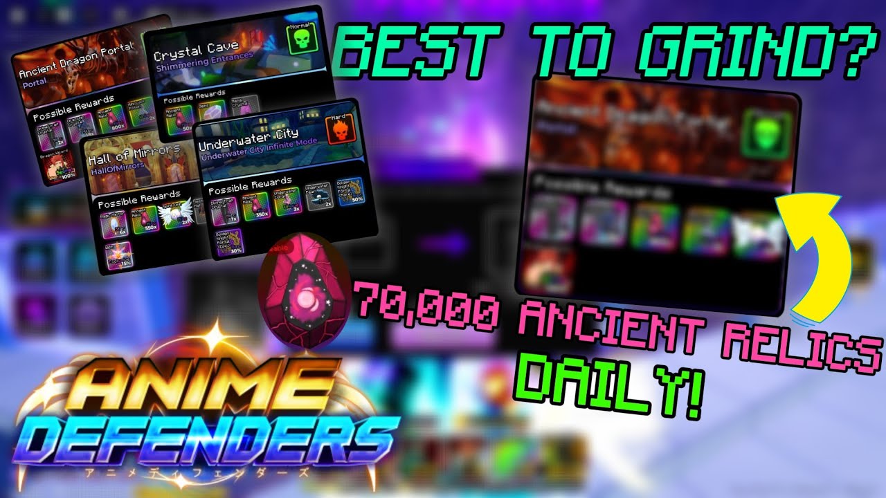 GET TONS OF ANCIENT RELICS WITH THIS!!! - Anime Defenders